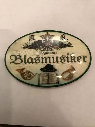 K&k nostalgie flaschenöffner magnetisch blasmusiker 7x4,5cm