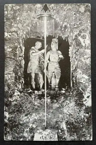 Salzburg Hellbrunn Kronengrotte Statue Wasserspiele Schloss Österreich 402396 TH