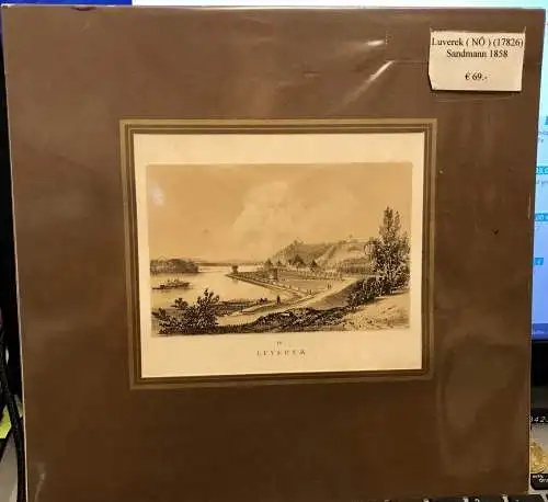 Original Tonlithographie von Sandmann um 1858, Echtheitsgarantie, Luverek,300024