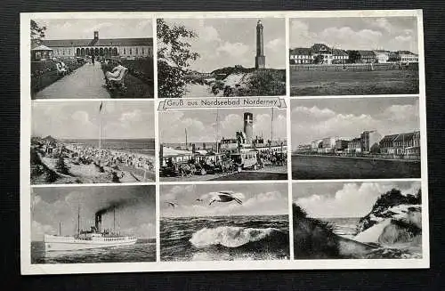 Gruß aus Nordseebad Norderney Collage Hafen Niedersachsen Deutschland 400987 A