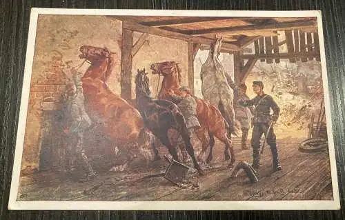 Kriegsfürsorgeamt Nr. 429 Peter Hodbod I Weltkrieg Pferde 80153