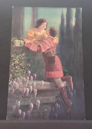 F Limes Heimliche Liebe Amour secret Romeo & Julia Mond Gemälde JW 650395 C