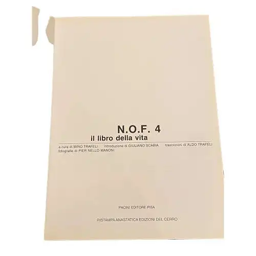 4255 Fernando Nannetti N.O.F.4 IL LIBRO DELLA VITA +Abb