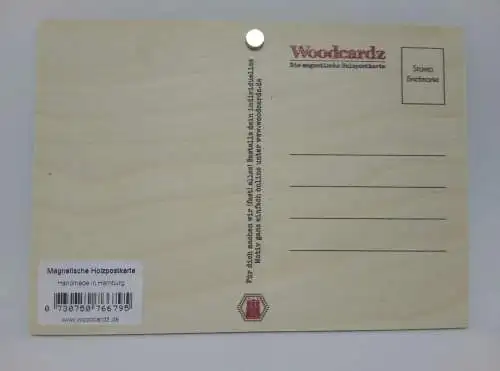 Holzkarte Holzpostkarte magnetisch "I love you" Rosen 14x10 Birkenholz 50276
