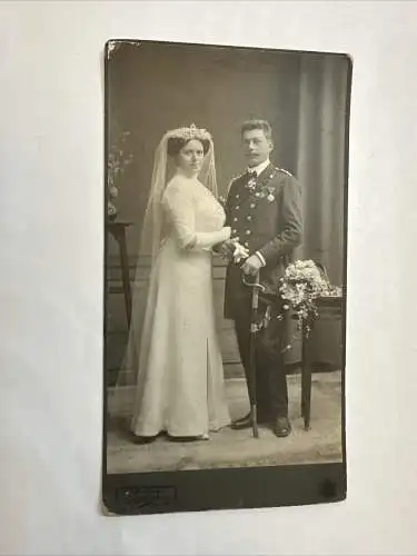 CAB Foto Soldat Abzeichen Uniform Hochzeit  Uniform 20 X 11 cm Linz 8426 J
