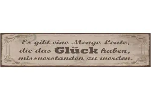 Schild Es Gibt Eine Menge Leute Die Das Glück Haben Missverstanden Zu Werden