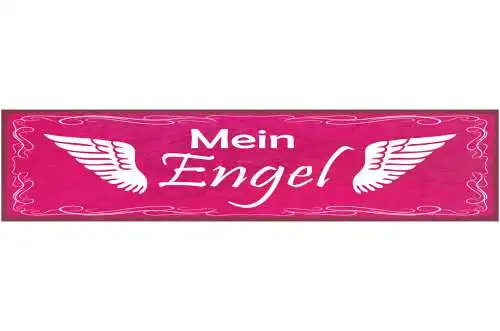 Schild Mein Engel Liebe Beziehung Ehe Frau Mann Spitzname 46 x 10 Blech od. Holz