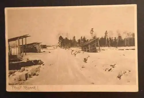 Salzburg Prosit Neujahr 1908 Landschaft 600684A gr K