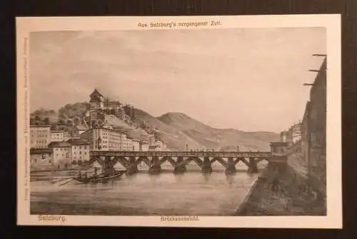 Salzburg Brückenansicht 600694A gr K
