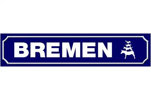 Schild Bremen Stadt Deutschland Ort Straße Platz 46 x 10 Blech od. Holz