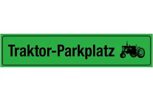Schild traktor parkplatz parken bauer bauernhof farm 46 x 10 blech od. holz