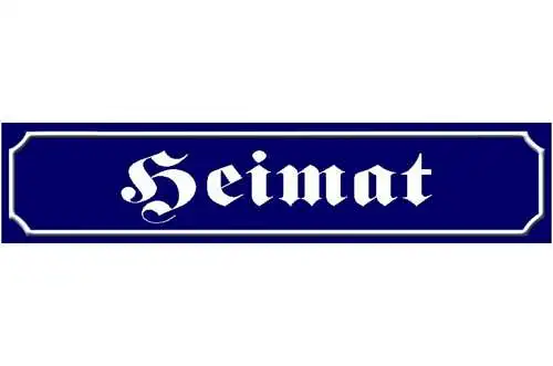 Schild Heimat Land Stadt Patriotismus Ort Straße Platz 46 x 10 Blech od. Holz