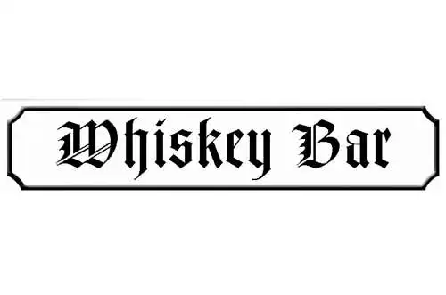 Schild Whiskey Bar Whisky Alkohol Spirituose Lokal Glas 46 x 10 Blech od. Holz