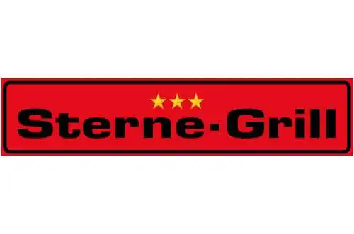 Schild 3 Sterne Grill Grillen Griller BBQ Fleisch Imbiss 46 x 10 Blech od. Holz