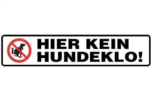 Schild hier kein hunde klo wiese toilette wc hund gassi 46 x 10 blech od. holz