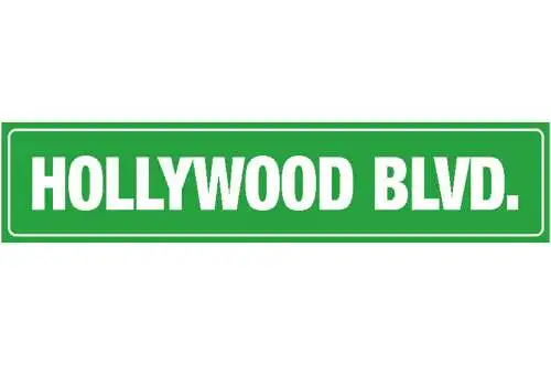 Schild Hollywood Blvd Boulevard LA USA Ort Straße Platz 46 x 10 Blech od. Holz