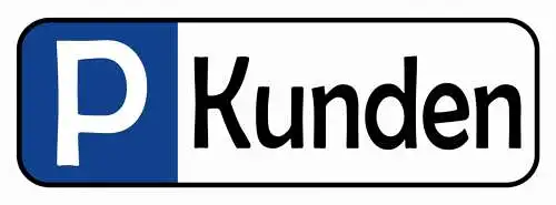 Schild Kunden Parkplatz Parken Auto Geschäft Firma Kunde 27x10 Blech od.Holz