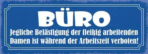 Schild Büro Jegliche Belästigung Eifrig Arbeitenden Damen Arbeitszeit Verboten