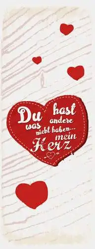 Schild du hast was andere nicht haben mein herz liebe paar 27x10 blech od.holz