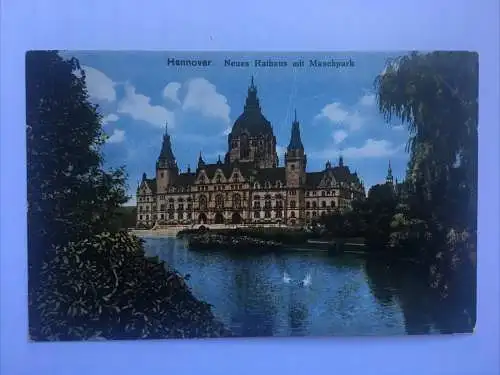 Hannover Neues Rathaus mit Maschpark 85096 RE