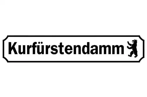 Schild Kurfürstendamm Berlin Deutschland Ort Straße Platz 46 x 10 Blech od. Holz