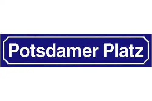 Schild Potsdamer Platz Berlin Stadt Deutschland Ort Straße 46 x 10 Blech od.Holz