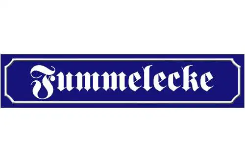 Schild Fummelecke Liebe Beziehung Ehe Kuscheln Ort Straße 46 x 10 Blech od. Holz