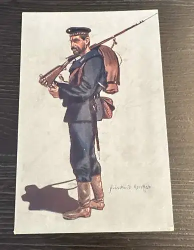 sign Alüschwitz Koreffski Matrose Kaiserliche Marine Sachsen Rotes Kreuz 8400 J