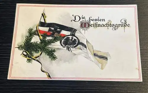 Ansichtskarte Weihnachten Patriotika Flagge Österreich Deutschland 67589