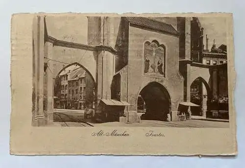 Alt-München Isartor Stadt Bayern Deutschland 8472 K TH