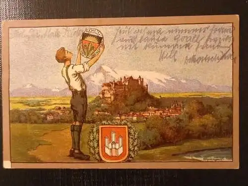 Salzburg Untersberg Festung  Wappen Deutscher Schulverein Toni Angerer 5545 Shop