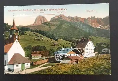 Hinterthal Saalfelden Aufstieg Zum Hochkönig Salzburg Gr 5531 D