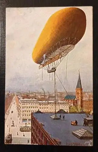 nostalgiesalzburg: Deutsches Militärluftschiff Zeppelin Major Groß  Gr 5526 D