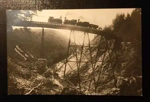 Viadukt Bei Pfaffenschlag Niederösterreich Eisenbahn Brücke Zug 170 D Gr