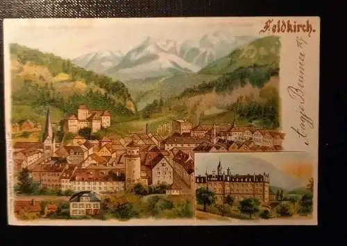 nostalgiesalzburg: Litho Feldkirch Vorarlberg Gr 129 D