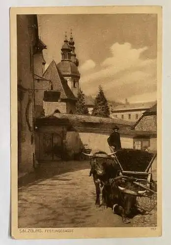 Salzburg Festungsgasse Festung Hohensalzburg Wagen Stadt Österreich 8469 K TH