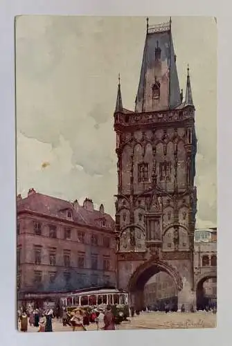 Prag Praha Prager Pulverturm Prašná Brána Tor Turm Stadt Tschechien 711 K TH