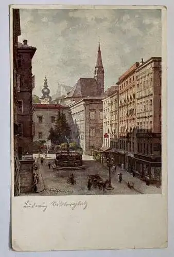 Salzburg Ludwig Viktorplatz Alter Markt Stadt Brunnen Österreich 650100 K TH