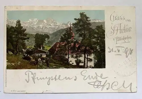 Gruss Von St. Anton Partenkirchen Berg Gemeinde Bayern Deutschland 410711 K TH