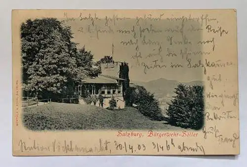 Salzburg Bürgerwehr-Söller Mönchsberg Turm Berg Österreich 8434 K TH