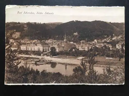 Bad Schandau - Sächsische Schweiz - Elbe Schiff 140436 TH