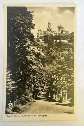 Ak, Ringelshäuser, Schloß, Braunfels, Lahn, Hessen (110228 BW)