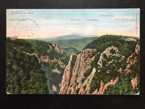 Bodetal im Harz - Hexentanzplatz - Brocken - Mittelgebirge Harz 140443 TH