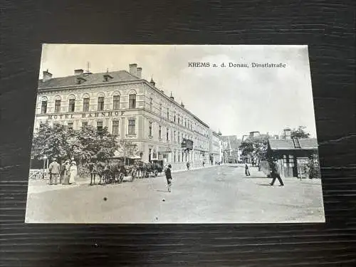 Krems an der Donau Dinstlstraße Bahnhof Pferdefuhrwerk Niederösterreich D 3168