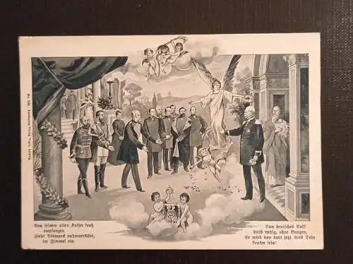 Empfang Kaiser Bismarck Und Engeln 246 G