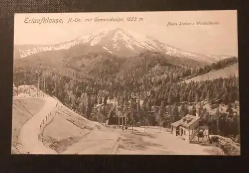 Erlaufklause Niederösterreich Mit Gemeindealpe Gr 3267 H