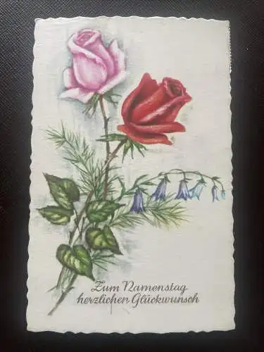Zum Namenstag herzlichen Glückwunsch, Rosen 400797 DN