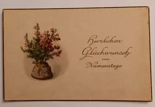 Glückwunsch zum Namenstag, Blumenstrauß 500143A gr D