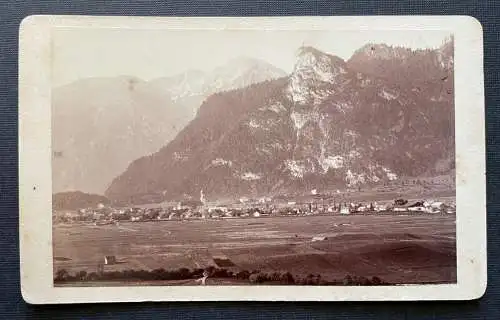 Foto Oberammergau Blick Ort Gebirge Berg Bayern Deutschland ca.10,4x6,4cm 410072