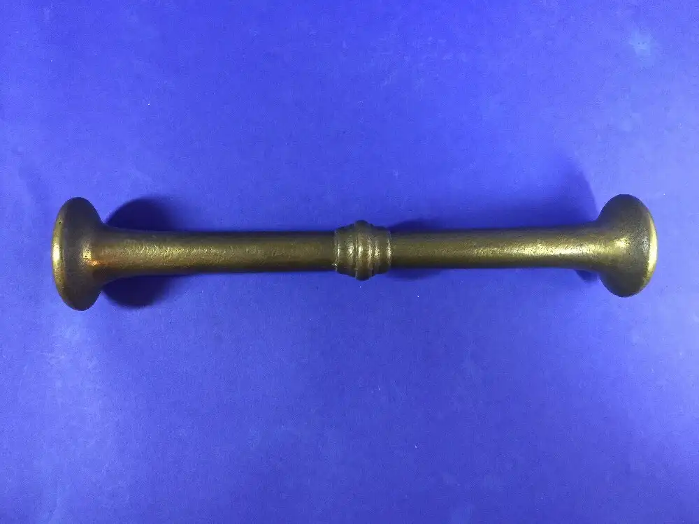 Mörser mit Pistill 13 cm hoch 18 Pistill 24.5 cm Jhdt. ????? 7